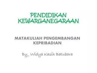 p endidikan kewarganegaraan