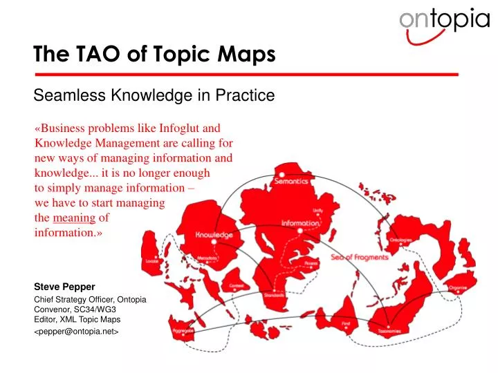the tao of topic maps