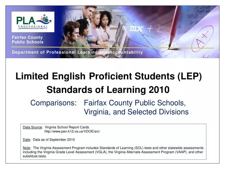 limited english proficient students lep standards of learning 2010