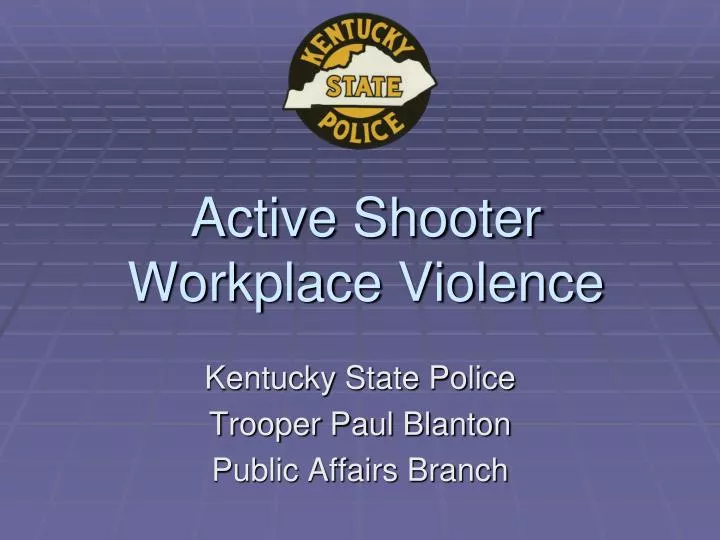 active shooter workplace violence