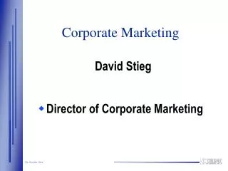 Corporate Marketing