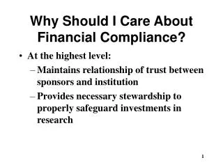Why Should I Care About Financial Compliance?