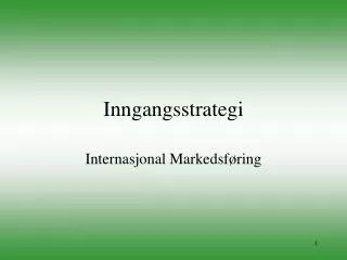 inngangsstrategi