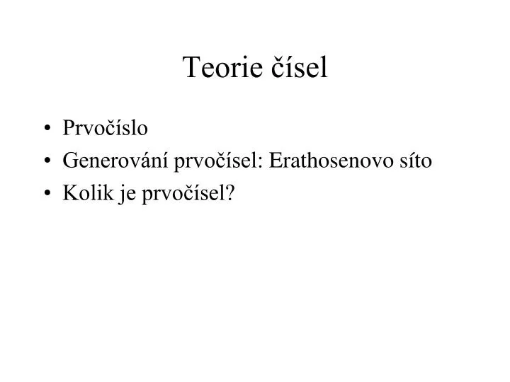 teorie sel