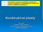 Konštrukčné plasty - slide 1