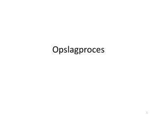 opslagproces