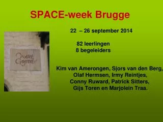 space week brugge