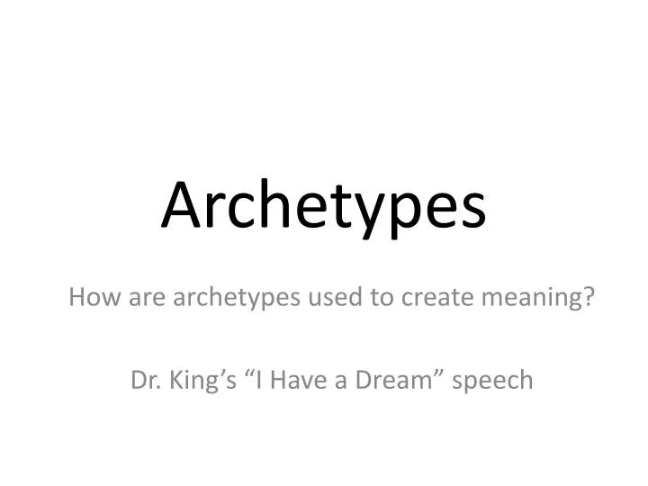 archetypes