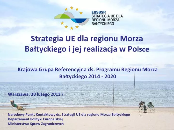 strategia ue dla regionu morza ba tyckiego i jej realizacja w po lsce