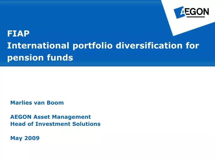 fiap international portfolio diversification for pension funds
