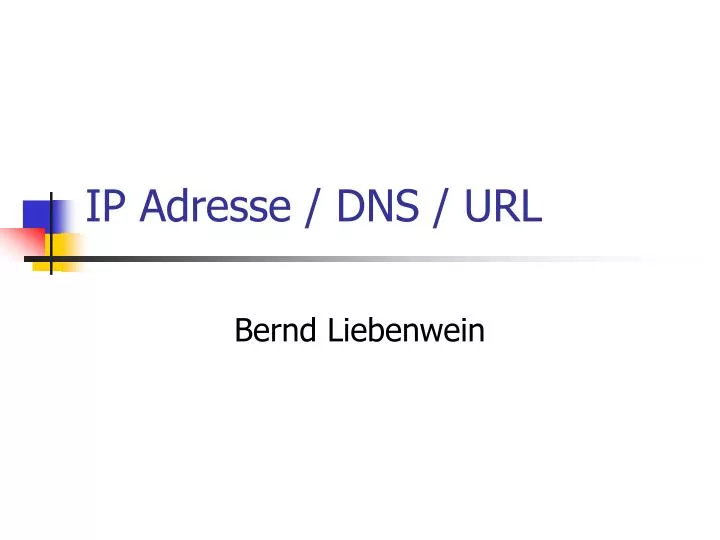 ip adresse dns url