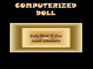 Computerized doll