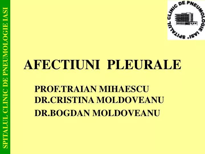 afectiuni pleurale