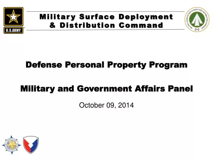 defense personal property program military and government affairs panel