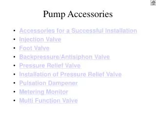 Pump Accessories