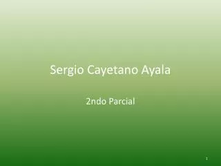 sergio cayetano ayala