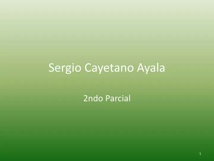 sergio cayetano ayala