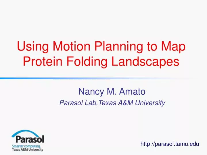 using motion planning to map protein folding landscapes