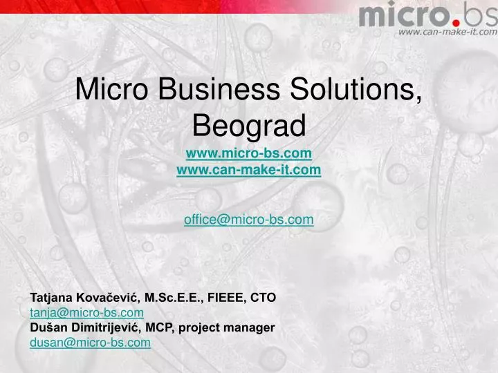 micro business solutions be ograd