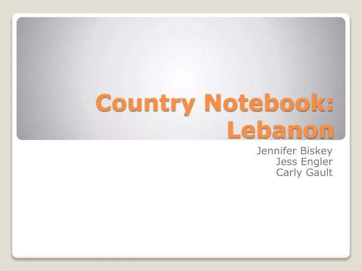 country notebook lebanon