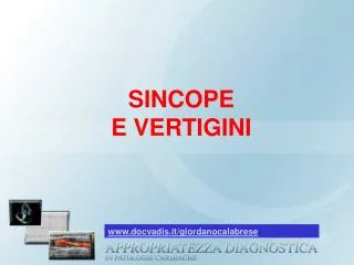 sincope e vertigini
