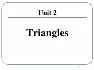 triangles