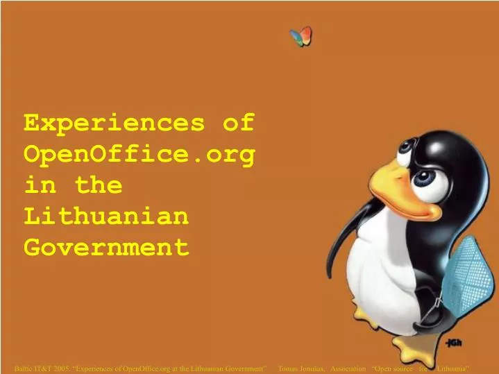 experiences of openoffice org in the lithuanian government