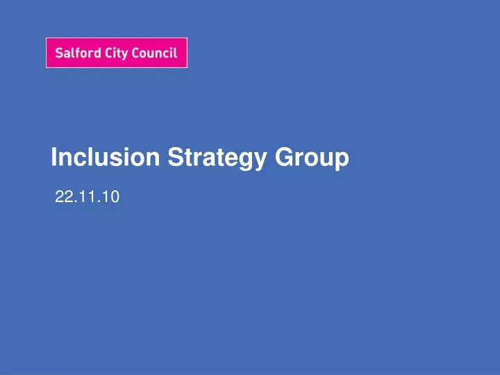 inclusion strategy group