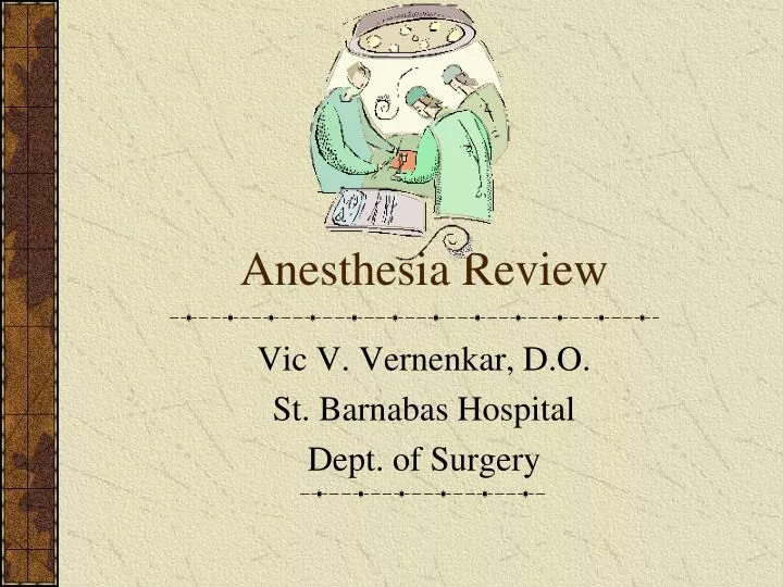 anesthesia review