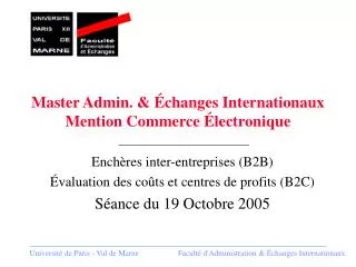 master admin changes internationaux mention commerce lectronique