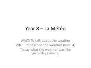 year 8 la m t o