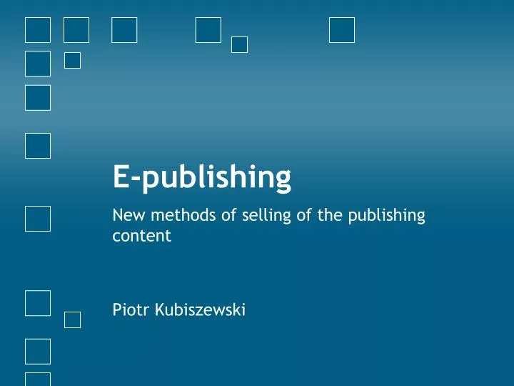e publishing