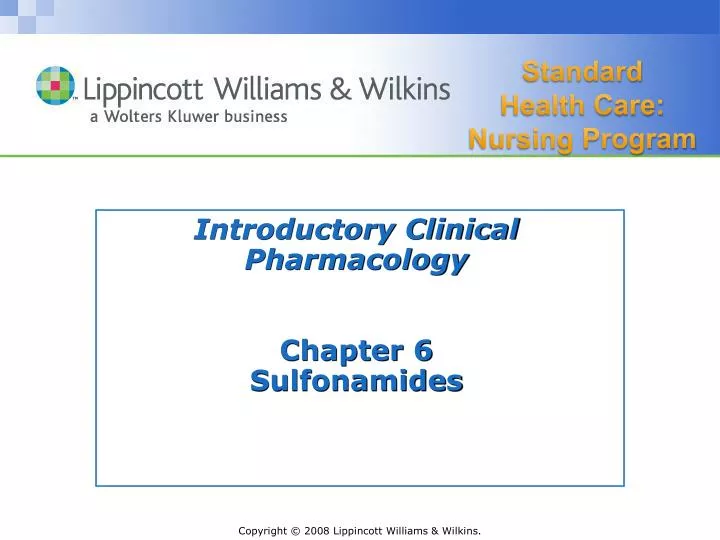 introductory clinical pharmacology chapter 6 sulfonamides
