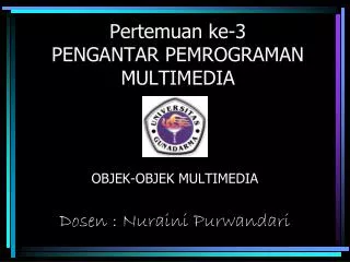 pertemuan ke 3 pengantar pemrograman multimedia