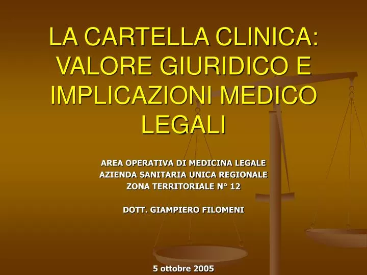la cartella clinica valore giuridico e implicazioni medico legali