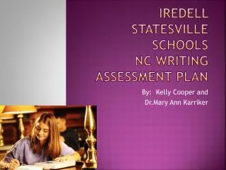 Iredell Statesville Schools NC Writing Assessment Plan