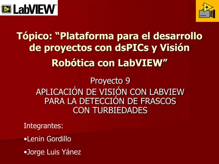 t pico plataforma para el desarrollo de proyectos con dspics y visi n rob tica con labview