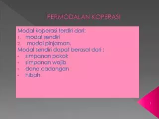 permodalan koperasi