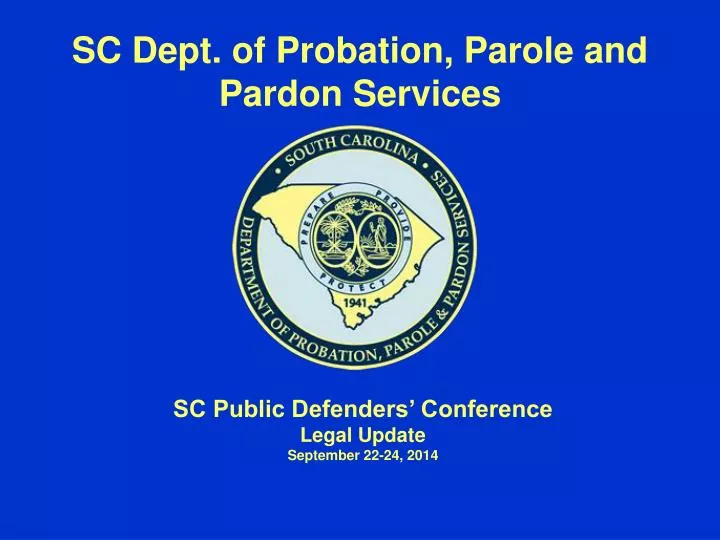 sc dept of probation parole and pardon services