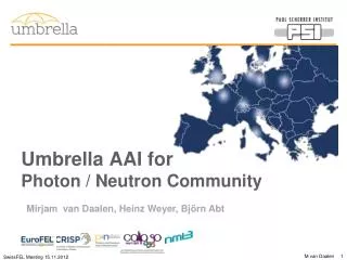 Umbrella AAI for Photon / Neutron Community