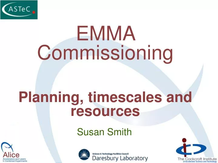 emma commissioning planning timescales and resources