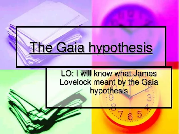 the gaia hypothesis
