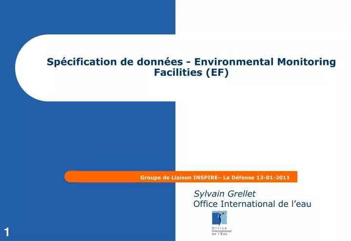 sp cification de donn es environmental monitoring facilities ef