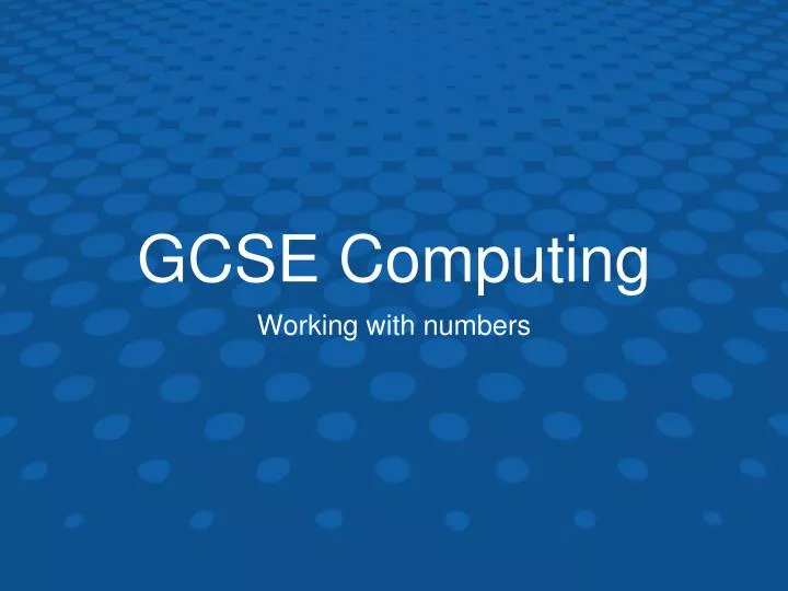 gcse computing