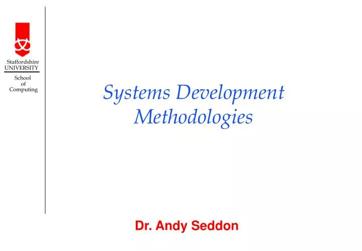 systems development methodologies