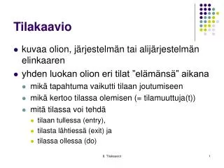 Tilakaavio