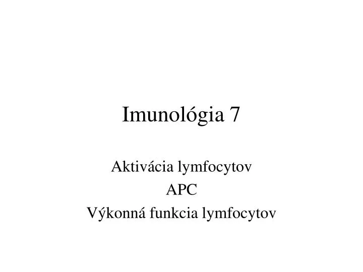 imunol gia 7