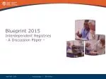 Advancing Canada's EHR Blueprint: Strategies for Interdependent Registries - slide 1
