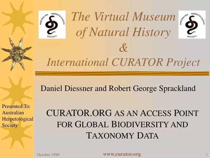 the virtual museum of natural history international curator project