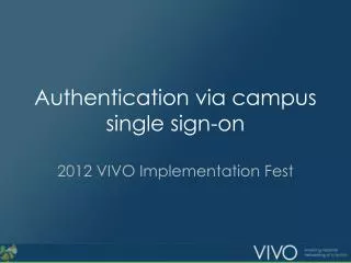 Authentication via campus single sign-on